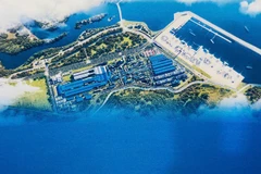 Phối cảnh Dự án đầu tư xây dựng Bến cảng Bãi Gốc.