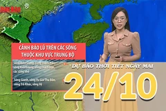 [Video] Dự báo thời tiết đêm nay và ngày mai 24/10/2025: Mưa lớn ở Trung Bộ