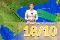 [Video] Dự báo thời tiết đêm nay và ngày mai 18/10/2025: Trung Bộ mưa dông, cục bộ có nơi mưa to 