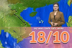 [Video] Dự báo thời tiết ngày 18/10/2025: Đông Bắc Bộ có mưa dông về đêm