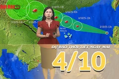 [Video] Dự báo thời tiết đêm nay và ngày mai 4/10/2025: Bão Matmo trở thành cơn bão số 11