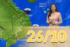 [Video] Dự báo thời tiết đêm nay và ngày mai 26/10/2025: Vùng núi Bắc Bộ trời rét