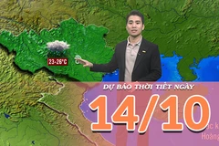 [Video] Dự báo thời tiết ngày 14/10/2025: Nhiệt độ ở miền Bắc giảm do ảnh hưởng của khối khí lạnh