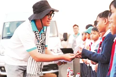 Ngọc Hải không ngừng nỗ lực để ngày càng thực hiện được nhiều hoạt động thiện nguyện. Ảnh: NVCC