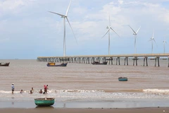 Dự án điện gió ngoài khơi đã đưa vào vận hành thương mại tại phường Trường Long Hòa, tỉnh Vĩnh Long. 