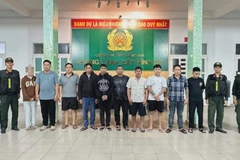 Các đối tượng bị bắt giữ.