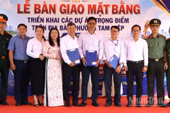 Phường Tam Hiệp và các đơn vị liên quan bàn giao mặt bằng 3 dự án trọng điểm.