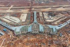 Dự án xây dựng sân bay Long Thành giai đoạn 1 đang được đẩy nhanh tiến độ để cơ bản hoàn thành vào cuối năm 2025. 