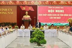 Quang cảnh Hội nghị Ban Chấp hành Đảng bộ tỉnh Đồng Nai.