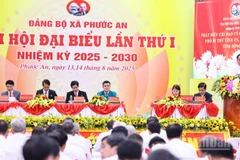 Quang cảnh Đại hội đại biểu Đảng bộ xã Phước An.