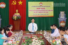 Quang cảnh buổi họp báo.