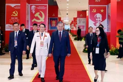 Tổng Bí thư Tô Lâm đến Trung tâm Hội nghị Quốc gia (Hà Nội). Ảnh: TTXVN