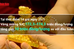 [Video] Chỉ trong vòng một tuần, giá vàng miếng SJC đã tăng gần 10 triệu đồng/lượng