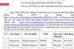 [Video] Bộ Y tế yêu cầu thu hồi, ngừng kinh doanh một số lô sữa do nhiễm độc tố