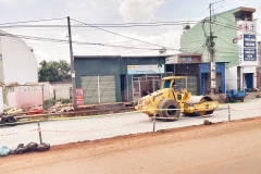 Các nhà thầu thi công đẩy nhanh tiến độ thi công Dự án đường Hồ Chí Minh đoạn tránh phía đông Buôn Ma Thuột.