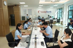 Giao dịch khách hàng tại Co-opBank chi nhánh Bắc Ninh.