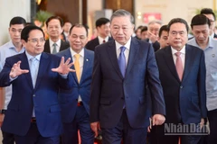 [Ảnh] Tổng Bí thư Tô Lâm dự Lễ khai mạc Triển lãm thành tựu đất nước