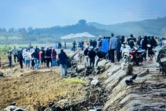 Hiện trường vụ xảy ra vụ tai nạn. Ảnh: CTV.