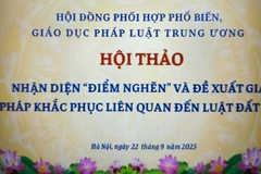 Hội thảo “Nhận diện điểm nghẽn và đề xuất giải pháp khắc phục liên quan đến lĩnh vực đất đai”