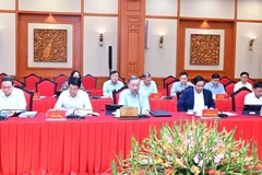 Tổng Bí thư Tô Lâm chủ trì cuộc làm việc của Bộ Chính trị với Ban Thường vụ Đảng ủy Công an Trung ương. 
