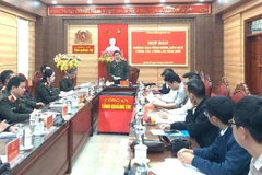 Buổi họp báo do Công an tỉnh Quảng Trị tổ chức.