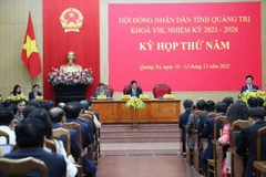 Quang cảnh Kỳ họp thứ 5 Hội đồng nhân dân tỉnh Quảng Trị khóa VIII.