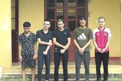 Các đối tượng làm giấy tờ giả bị khởi tố. (Ảnh: QV)