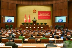 Quang cảnh Hội nghị toàn quốc nghiên cứu, học tập, quán triệt và triển khai thực hiện Nghị quyết Đại hội XIV của Đảng. (Ảnh: DUY LINH)