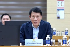 Bộ trưởng Lương Tam Quang phát biểu tại buổi làm việc. (Ảnh: cand.com.vn)
