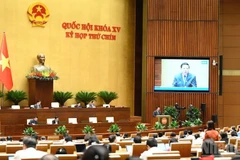 Quang cảnh phiên thảo luận của Quốc hội, chiều 20/6/2025. (Ảnh: DUY LINH)