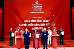 Agribank là đại diện ngân hàng duy nhất được vinh danh trong Chương trình.