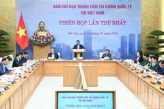 Thủ tướng Chính phủ Phạm Minh Chính chủ trì Phiên họp lần thứ nhất của Ban Chỉ đạo Trung tâm Tài chính quốc tế tại Việt Nam. (Ảnh: Trần Hải)