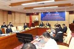 Toàn cảnh buổi họp báo. 