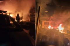 Hiện trường vụ nổ. Ảnh: NDTV