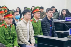 Các bị cáo tại phiên tòa