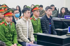 Các bị cáo tại phiên tòa.