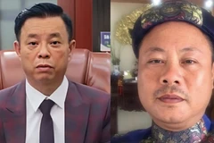 Hai bị cáo Nguyễn Mạnh Quyền và Phạm Văn Cách.