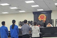 Các bị cáo tại phiên tòa
