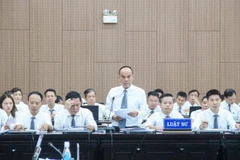 Luật sư bào chữa cho các bị cáo tại phiên tòa.
