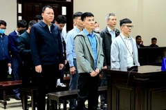 Các bị cáo tại phiên phúc thẩm.