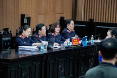 Đại diện Viện Kiểm sát tại phiên xử.