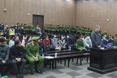 Quang cảnh phiên tòa.