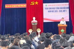 Tập huấn cho sinh viên tại Trường đại học Sư phạm kỹ thuật Vĩnh Long.