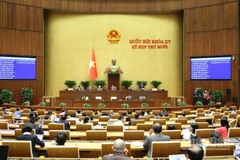 Quang cảnh phiên thảo luận ở hội trường chiều 2/12. (Ảnh: DUY LINH) 