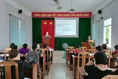 Lớp bồi dưỡng nghiệp vụ công tác dân số-kế hoạch hóa gia đình.