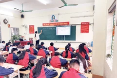 Một tiết học của thầy và trò Trường THCS Chiềng An (Sơn La).