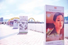 Cụm panô, áp-phích giới thiệu Liên hoan phim DANAFF III tại Đà Nẵng. Ảnh: T.Ngọc