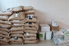 Tang vật Công an thu giữ tại hiện trường.