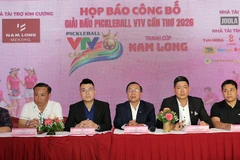 Quang cảnh buổi họp báo.