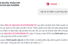 Trợ lý ảo cán bộ công chức cung cấp câu trả lời đúng trọng tâm kèm theo dẫn chứng các văn bản pháp luật có liên quan